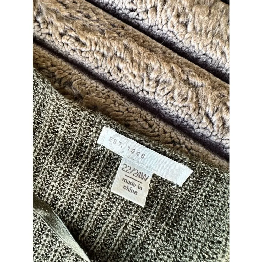 🎉5 for $45🎉 Cato sweater knit front tie size 22W/24W